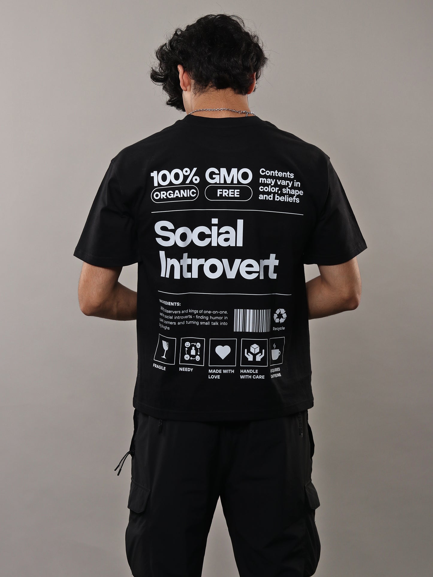 Unisex Social Introvert Oversized T-Shirt