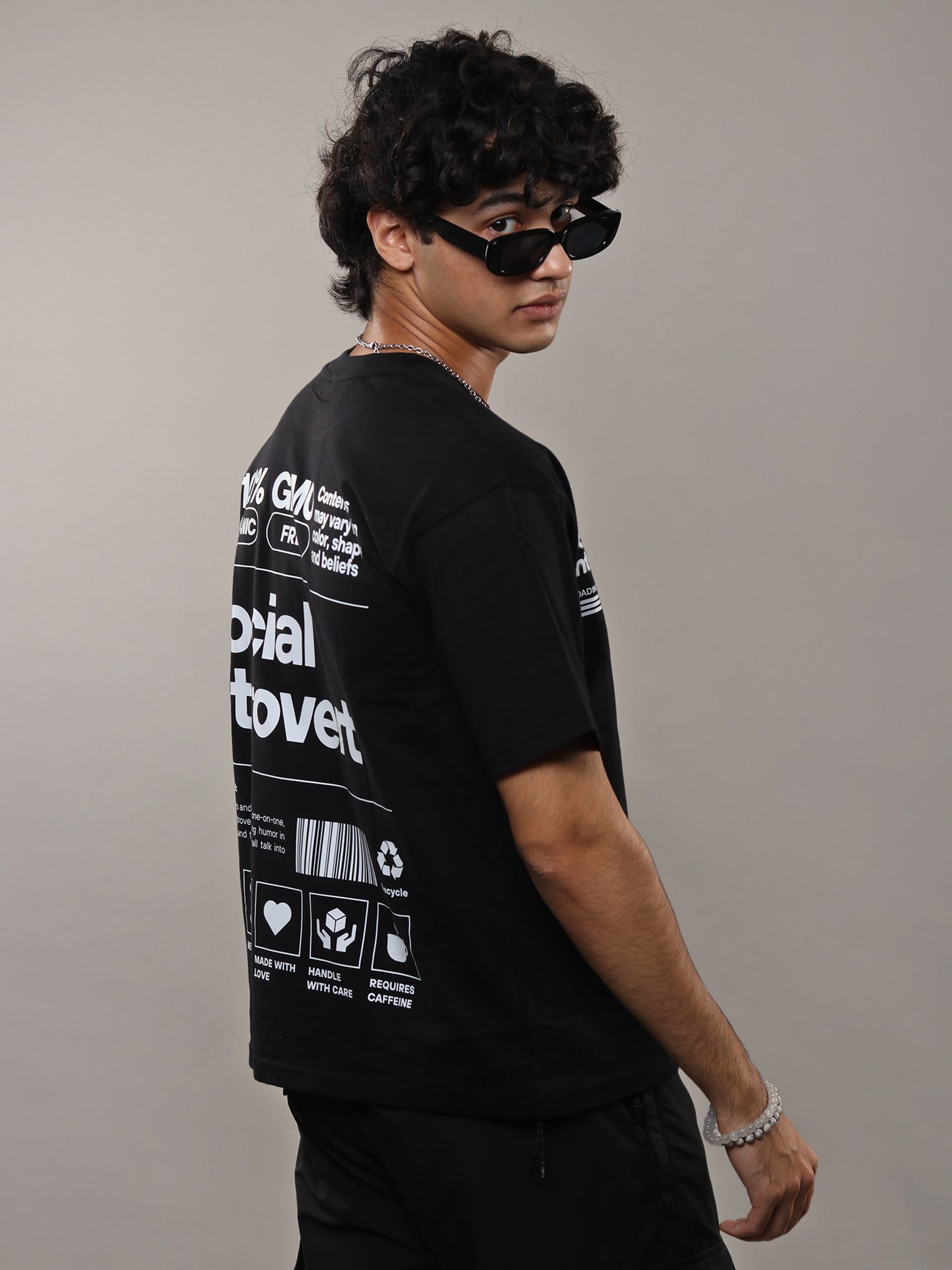 Unisex Social Introvert Oversized T-Shirt