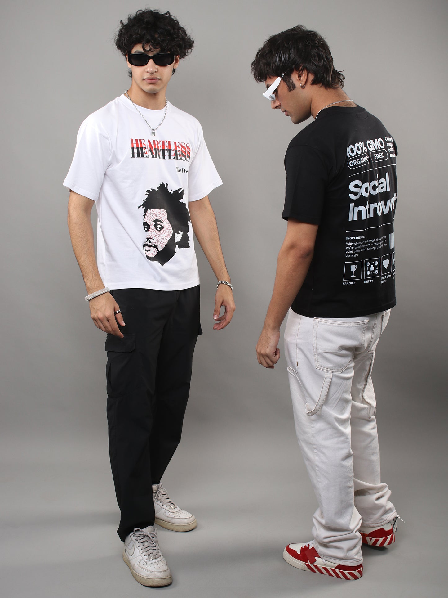 Unisex Combo- Social Introvert & Weeknd Heartless T-Shirt