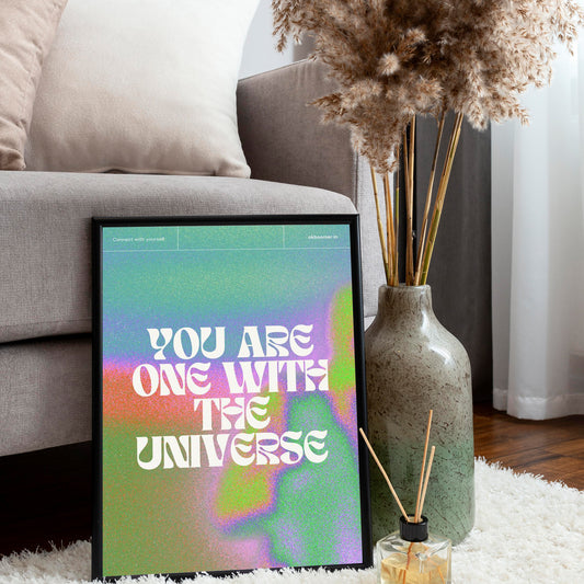 You are one with the universe wall poster